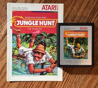 Vintage 1983 Atari 2600 Jungle Hunt 2688 Video Game - Image 1 of 4