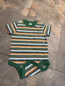 Baby Gap Bear Logo Baumwolle Einteiler Shirt Jungen Größe 3-6 Monate - Bild 1 von 6