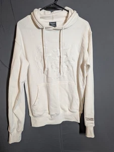 Dragon Ball Z Hoodie XS White Kame Symbol Anime Pullover Sweatshirt Defect - Picture 1 of 9