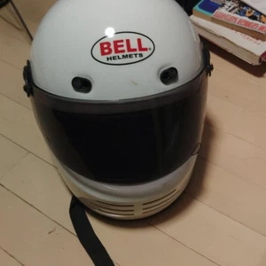 BELL Full Face Helmet White with Smoke Shield Size XL - Foto 1 di 10