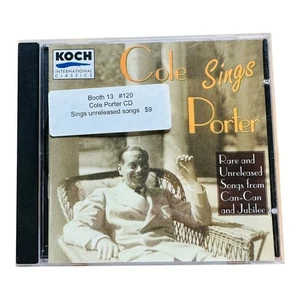 Cole Porter - Cole Sings Porter CD 1994 Rare Unreleased Songs Jazz Koch - Picture 1 of 2