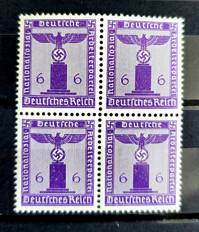 1942 German stamps block Officials EAGLE ON THE BASE 6 rpf MNH /502 - Image 1 of 1