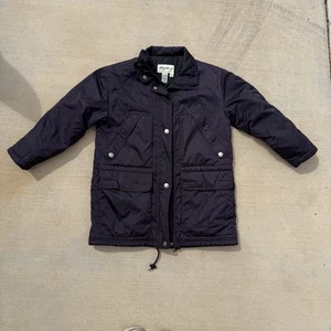 EDDIE BAUER Damen kleiner blauer isolierter Parka Kapuze Wollbündchen Thinsulate Mantel - Bild 1 von 10