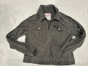 Mossimo Supply Co olivgrüne leichte Utility-Jacke mit Reißverschluss vorne Small - Bild 1 von 11