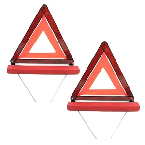 2x PANNE WARNDREIECK REFLEKTIEREND EU Auto Gefahr Reise Notfall - Bild 1 von 5