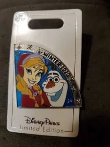 Disney Quarterly Pin Series Winter Frozen Anna And Olaf Pin LE 3000 New - Picture 1 of 2