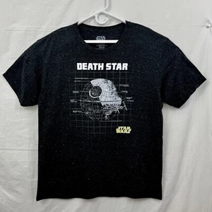 Camiseta Star Wars Fifth Sun Death Star Tie Fighters Unisex XL Heathered Negra - Imagen 1 de 5