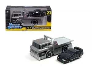 1/64 1993 Ford Mustang SVT Cobra with 1966 Ford C600 Muscle Transports MM M2 - Picture 1 of 7