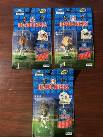 Rare 1996 Canadian NFL Corinthian/Irwin Headliners: Lot of 3 Different w/Marino Cover