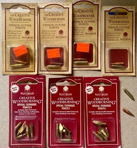 25 CREATIVE WOODBURNING TIPS POINTS - NOS - WALNUT HOLLOW - SEE PHOTOS - Picture 1 of 5