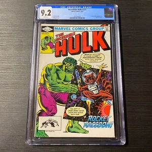 1982 Marvel **Incredible Hulk #271** Clasificado CGC 9,2 Losa primera Aplicación Rocket Maccoon - Imagen 1 de 1