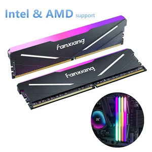 Fanxiang 16GB x2 32GB RGB Game Pro DDR4 PC RAM Stick 3200 3600MHz Desktop Memory - Picture 1 of 18