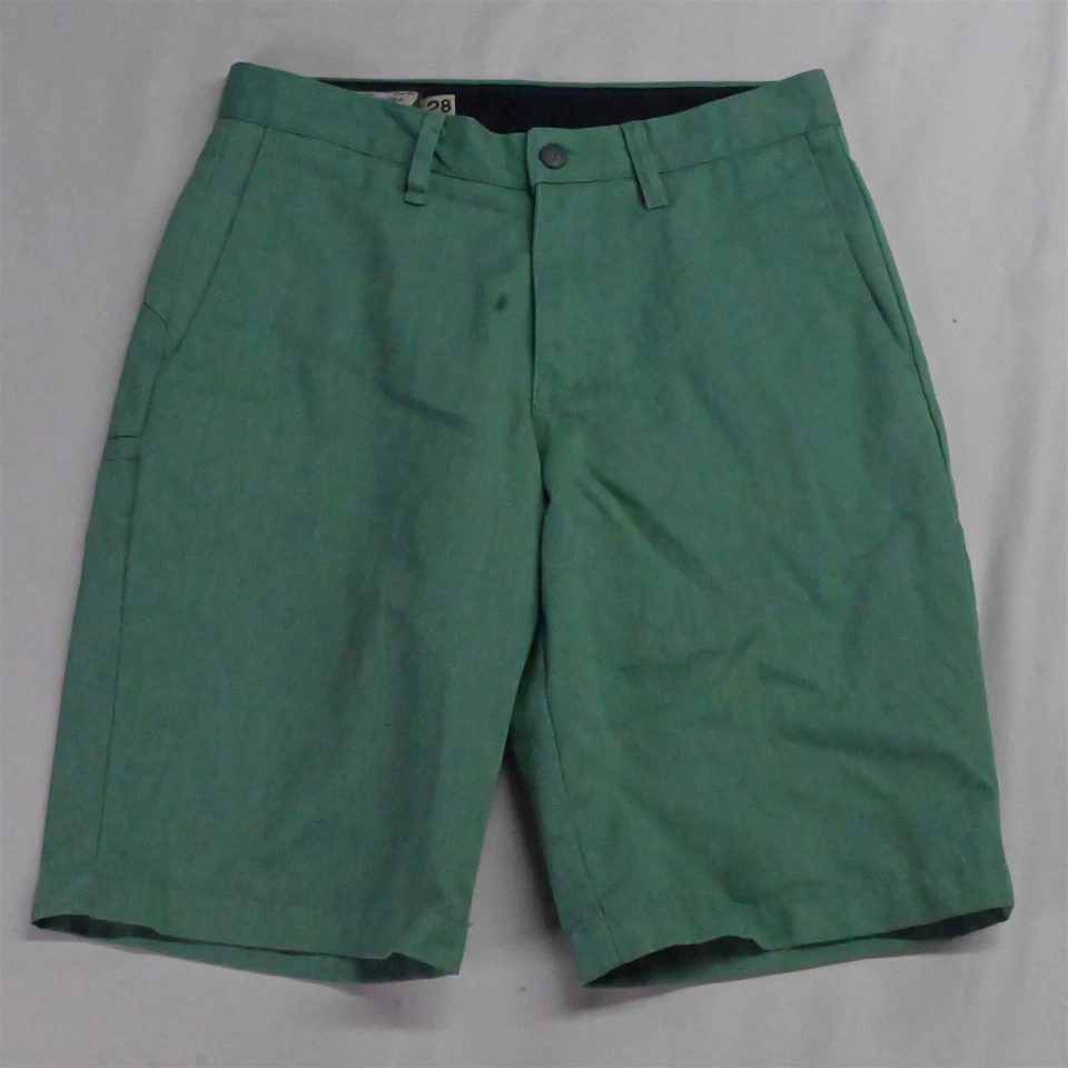 Volcom 28 x 11" Green Mens Frickin' Solid Chino Shorts - Image 1 of 4