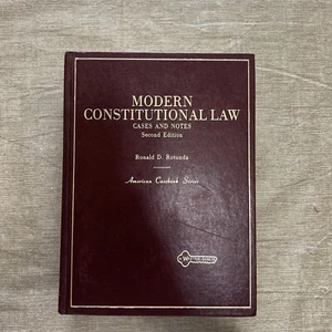 Modern Constitutional Law Cases and Notes by Ronald D. Rotunda 2nd Edition - Picture 1 of 8