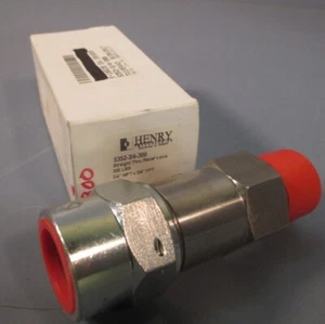 Henry Straight Thru Relief Valve 300 lbs 3/4" MPT X 3/4" FPT 5352-3/4-300 - Picture 1 of 3