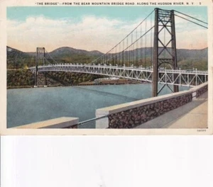 The Peekskill Bear Mt. Bridge Road Hudson River New York Vintage 1900s Postcard - Picture 1 of 2