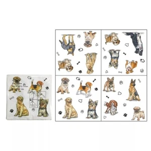 20 Dog Paper Napkins 3ply wedding Luncheon Party Serviette 33x33cm - Picture 1 of 5
