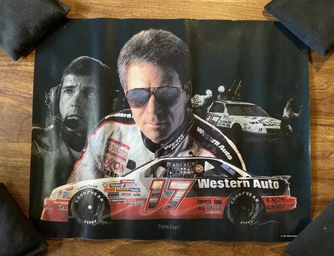 1991 DARRELL WALTRIP #17 Western Auto Chevy NASCAR WINSTON CUP Promo Poster Cover
