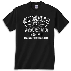 Hockey Athletic Black T-Shirt Jersey Short Sleeve Tee New Youth & Adult - Bild 1 von 1