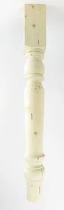 Tischbein Holz Tanne Fichte Holzbein Holztisch Bein - Bild 1 von 4