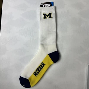 University Michigan Wolverine NCAA große Socken für nackte Füße Größe L Herren 10-13 - Bild 1 von 7
