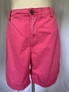 AEROPOSTALE Men’s Cotton Twill Bermuda Shorts Pink, Size 38 - Picture 1 of 7