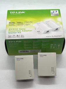 TP-Link AV200 Nano TL-PA211KIT Powerline Adapter Broadband Network Extender Box - Picture 1 of 12