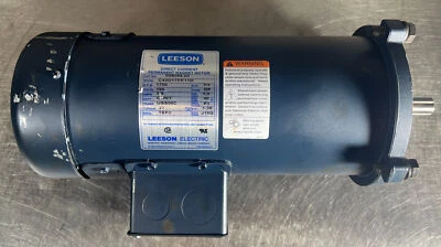 Nos Surplus LEESON 098069.00 C42D17FK11D 3/4HP 180V  DC 1750 RPM TEFC - Image 1 of 4