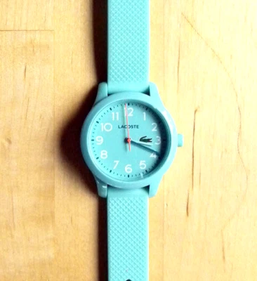 LACOSTE Alligator Aqua Silicon Kids/Women's/Unisex WRIST WATCH, 32mm, 8" w/Strap - Image 1 of 4