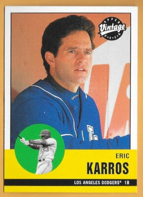 ERIC KARROS LOS ANGELES DODGERS #240 - UPPER DECK VINTAGE NM-MT 2001 - Image 1 of 2