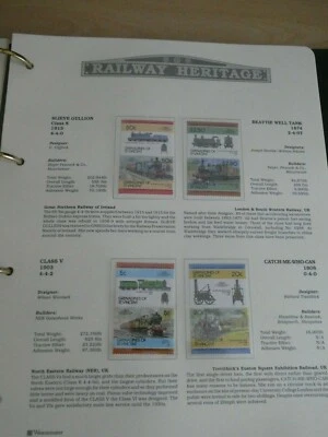 RAILWAY HERITAGE 1983 MINT STAMPS  GRENADINES OF ST VINCENT 50C  $2.50  5C  20C - Image 1 of 4