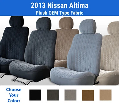 Fundas de asiento de terciopelo de felpa para Nissan Altima 2013 Foto 1 de 4