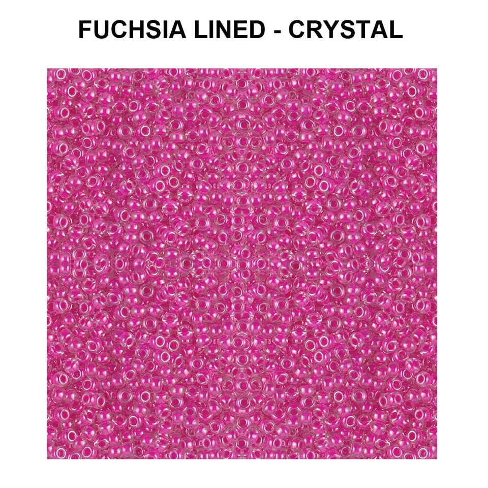 Cuentas de semillas japonesas Miyuki Rocailles redondas 15/0, 11/0, 8/0 colores teñidos por dentro Foto 1 de 1