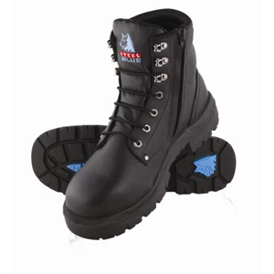 Steel Blue Men's Argyle Zip Safety Boots (Black) 312152 - Picture 1 of 3