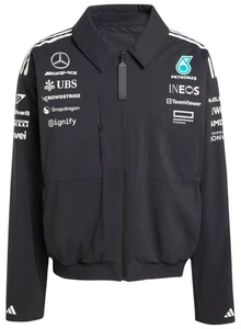 Mercedes AMG Petronas F1 adidas 2025 Men's Team Jacket - Black - Picture 1 of 5