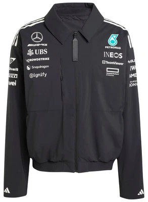 Mercedes AMG Petronas F1 adidas 2025 Men's Team Jacket - Black - Image 1 of 4