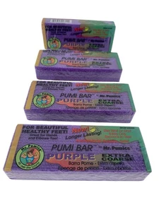 Callus Remover - Mr Pumice Pumi Bar Purple Coarse (Pack of 4) New With Free Ship - Picture 1 of 6