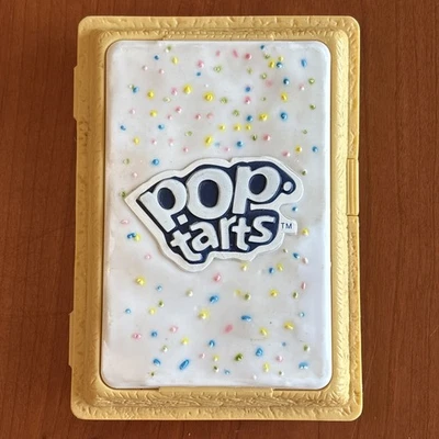Estuche contenedor de plástico vintage Y2K Pop Tarts blanco esmerilado espolvorea Kellogg's Foto 1 de 3