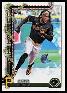2025 Topps Holiday Oneil Cruz #H73 BASEBALLKARTE Pittsburgh Pirates - Bild 1 von 2