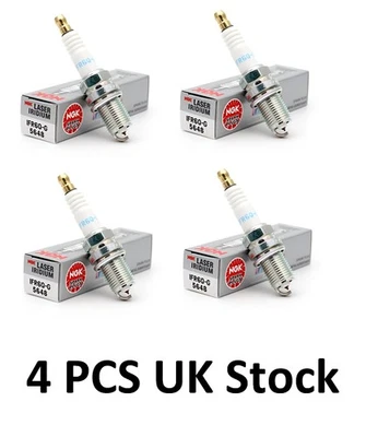 Genuine NGK IFR6Q-G Spark Plug x4 Seat Ibiza MK3/4 1.8L 2004-2007 - Image 1 of 2