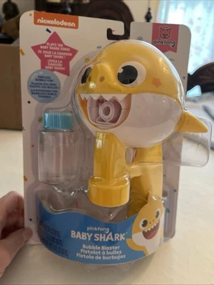 2019 Pinkfong Baby Shark Bubble Blaster, Plays Baby Shark Song & Bubbles NEW - Image 1 of 4