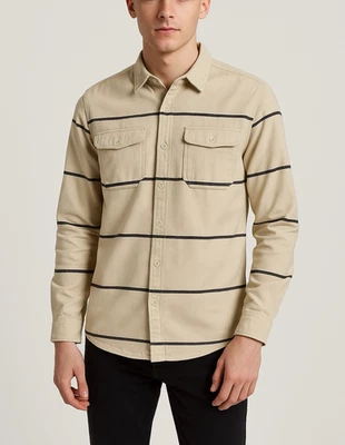 Topman Men's Large Cotton Long Sleeve Casual Button Down Shirt Trendy Fall - Image 1 of 4