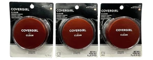 3 Pack Covergirl Clean Pressed Powder Normal Skin 130 Classic Beige - Picture 1 of 6