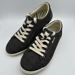 Taos Star Canvas Shoes Womens 11 Gray Comfort Lace Up Low Top Casual Sneakers - Picture 1 of 19