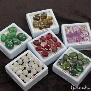 6 Lot Estate Genuine Multi Gems Loose Multi Color Gemstones Collection ~66 Pcs - Picture 1 of 10
