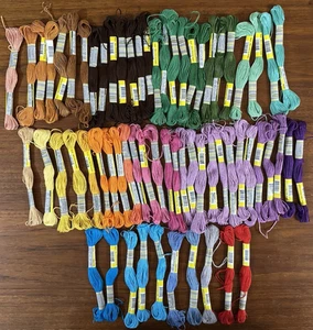 Lot of 64 Sullivans Embroidery Floss 100% Egyptian Cotton Skeins NEW - Picture 1 of 5