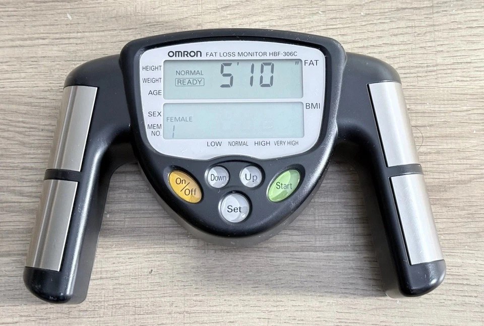 Omron HBF-306C Handheld Fat Loss Monitor Body Fat Analyzer, Tested - Image 1 of 4