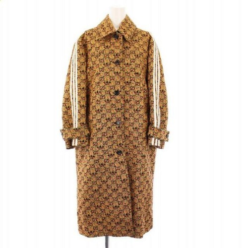 Cappotto Gucci Adidas Originals GG Trifoglio Colore Inox Esterno Lungo 36 Arancione