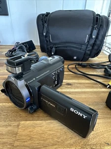 SONY HXR-NX30P NXCAM Camcorder Untested Charger Battery Bag - Picture 1 of 12