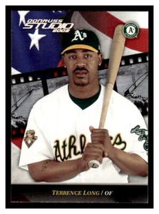 2002 Donruss Studio #135 Terrence Long - Oakland Athletics - Picture 1 of 2